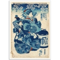 Fine Art Poster - Japanese Courtesan Usugumo - Kuniyoshi 